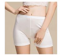 CLSDRZC Summer Women's Double-Sided Knitting Anti Exposed Silk Safety Short Pants Real Silk Lace Safety Trousers