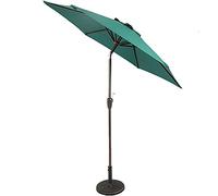 CLSDRZC Sun Parasol Parasols 7ft Patio Market - Outdoor Garden Table Umbrella w/Tilt Adjustment, Resistant Fabric, Wind Vent,Wine Red