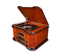 CLSDRZC Système éréo de Platine Vinyle Classique en Bois avec Connexion Bluetooth, Lecteur de Disque Vinyle, Haut-parleurs éréo intégrés/Platine Vinyle à 3 Vitesses, Enregistrement Vinyle vers MP3