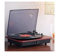 CLSDRZC Tourne-Disque, Platine Vinyle Vintage à 3 Vitesses, Lecteur de Disque phonographe avec Haut-Parleur éréo intégré, entrée auxiliaire Sortie RCA, Cadeaux pour la Famille