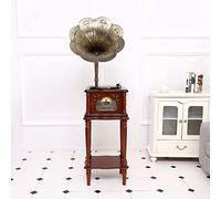 CLSDRZC Tourne-Disque rétro, Gramophone, phonographe Bluetooth, Version Portable, Gramophone, Caisson de Basses de Style rétro Vintage