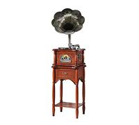 CLSDRZC Tourne-Disque rétro, phonographe, Tourne-Disque Vinyle avec Haut-parleurs, Platine Vinyle Vintage 3 Vitesses 33/45/78 TR/Min Record Pla Chaque Famille