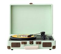 CLSDRZC Tourne-Disque Vinyle, Platine Vinyle Portable Bluetooth avec Haut-parleurs éréo, Lecteur de Disque Vinyle à entraînement par Courroie à 3 Vitesses prenant en Charge Bluetooth 3,5 mm/RCA, pour