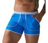 CLSDRZC Trunks de Natation des Hommes d'été Message de Maillot de Bain élastique Boxer Beach Swim Shorts Man Shorts de Printemps Rapides