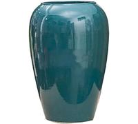 CLSDRZC Vase Decor Flower Dark Green Ceramic for Office, Dining Room(Large)