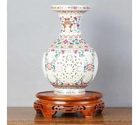 CLSDRZC Vase Pedestal Riser, Round Wooden Display Stand Base, Indoor Living Room Green Plant Fish Tank Ornament Bonsai(25cm/9.8in)