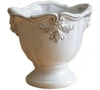 CLSDRZC Vase Tabletop Flower Arrangement Flower Pot Ceramic Ornament Decor Retro Living Room Desktop Hotel Study Aisle(16.5X25.5CM)