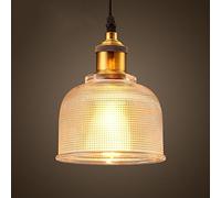 CLSDRZC Vintage Glass Chandelier Shade Hanging Ceiling Light E27 - Clear Glass,E