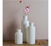 CLSDRZC White Ceramic Vases Vintage Flowers Green Plants Aquatic Set Small Vases Single Dry Flower Flower(Large)