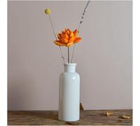 CLSDRZC White Ceramic Vases Vintage Flowers Green Plants Aquatic Set Small Vases Single Dry Flower Flower(Large)