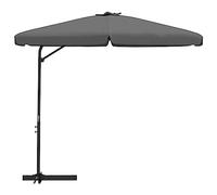 CLSDRZC with Steel Pole 300x250 cm Anthracite,Beach Water Repellent,U VLight Protection, Easy to Open and Close, Garden Outdoor Parasol