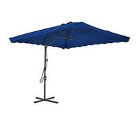 CLSDRZC with Steel Pole Blue 250x250x230 cm,Beach Water Repellent,U VLight Protection, Easy to Open and Close, Garden Outdoor Parasol