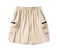 CLSDRZC Work Shorts Men's Summer Thin Casual Shorts Youth Ice Silk Quick Dried Sports Pants