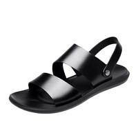 CLSQLXYJZC Sandales De Plage Antidérapantes En Cuir Pour Homme Bout Ouvert