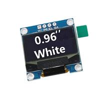 CLSSLVVBN 0.96 Pouces écrans OLED 4pin 128x64 Pixel Modules d'affichage Carte de développement Bricolage composant pièces de Rechange Remplacement pour, Blanc