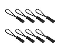 CLSSLVVBN 8 pièces Tirette Tirette pièces léger Corde étiquette fixateur Remplacement extrémités Tente Sac à vêtements Textiles de Maison, Le Noir