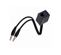 CLSSLVVBN Adaptateur de câble de Casque Double DC 3.5mm Femelle à mâle Ligne de Conversion Commune étude familiale Salon Chambre Affaires