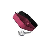 CLSSLVVBN Bac à litière Semi-fermé pour Chat offrant Un Sentiment de sécurité et réduisant Les problèmes de propreté, Rose, 40 x 28 x 16 cm