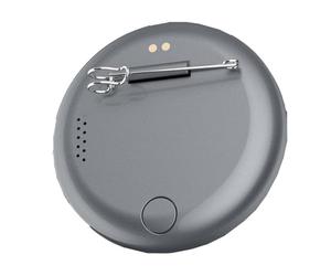 CLSSLVVBN Badge numérique à affichage pixelisé : l’avenir des badges avec affichage dynamique. Bouton badge avec de vidéos/photos. Batterie rechargeable. Écran pixelisé. Encre électronique, noir