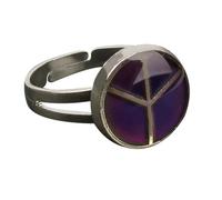 CLSSLVVBN Bague d'humeur ajustable avec symbole de paix, changeant de couleur pour refléter votre humeur. Un accessoire essentiel qui exprime votre personnalité et charme. Bague ajustable avec symbole