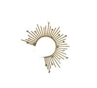 CLSSLVVBN Bandeau de déesse de casque couronne Halo pour la boule ronde représentation scène mariage nuptiale, Pentacle, 23x30cm