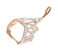 CLSSLVVBN Bracelet de danse orientale confortable, manchette de poignet ornée strass brillants, bijou danse style, accessoire élégant pour la performance, bracelet orientale pour