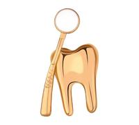 CLSSLVVBN Broche mignonne d'infirmière en émail, bijou cadeau, broche épingle de dent de dessin animé, badge pour sac à, idée cadeau femme fille, dent dessin, Or, 3.1 x 1.5 cm