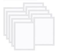 CLSSLVVBN Cadres magnétiques 10x10 pour décoration murale flexible. Cadre photo autocollant à charnière magnétique en forme de diamant, argent, A4【21 * 29.7CM】-