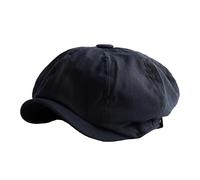 CLSSLVVBN Casquette gavroche élégante Vintage pour un Look à la mode et polyvalent confortable à porter casquettes gavroche en coton bonnet, Noir, 4XL(61-63 cm)