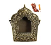 CLSSLVVBN Collection de bijoux bouddhistes, pendentif boîte Gawu tibétaine, objet de décoration unique en alliage cuivre, ouvrable, accessoire prière bouddhiste, pour femmes et hommes.