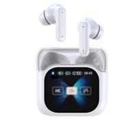 CLSSLVVBN Écouteurs Bluetooth, étanches, Son stéréo Haute définition, autonomie prolongée. Voyages, réunions. Ne Prend Pas en Charge, Blanc