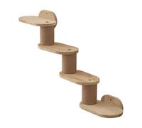 CLSSLVVBN Étagères murales pour Chats, griffoir Mural, complément pour Structure d'escalade, escalier en Bois esthétique pour enrichir l'expérience d'escalade, échelle d'escalade en Bois