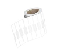 CLSSLVVBN Étiquettes autocollantes pour bijoux, idéales pour les présentoirs de bagues, colliers, bracelets et boucles d'oreilles. Étiquettes vierges (500 unités), Blanc, 6 x 1.2 cm