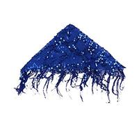 CLSSLVVBN Femme danse du ventre hanche écharpe décorations accessoires ceintures danse du ventre Costume Nylon maille fil beauté ceinture Performance, Bleu foncé