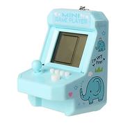 CLSSLVVBN Femmes Hommes Mini Console de Jeu Enfants Portable Jeux d'arcade Porte-clés Sac à Main Sac à Porte-clés Suspendu décoration Cadeau, Bleu