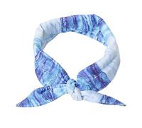 CLSSLVVBN Foulard rafraîchissant pour Chien | Restez au Frais et à l'aise avec ce Bandana rafraîchissant pour Chien en été. Foulard pour Chien, Bleu, M