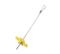CLSSLVVBN Fourchette à Fruits pour Oiseaux, Jouet Suspendu en Acier Inoxydable, pour perruches et pinsons, 23,5 cm, Jaune, Jaune, 23.5 cm