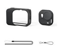 CLSSLVVBN GO Accessoire de Couvercle de boitier en Silicone avec poignée antidérapante Housse Peau Antichoc Accessoires en Gel silice, Noir