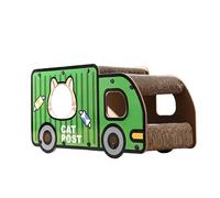 CLSSLVVBN Griffoir en Carton pour Chat offrant Un Espace pour Faire Ses Griffes, Jouer et Dormir. Maison pour Chat en Carton ondulé résistant, griffoir Forme de Camion, Camion