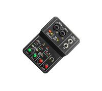CLSSLVVBN Interface Audio USB Portable avec Alimentation 48 V pour Le podcasting et Le Streaming, avec Sortie Audio et Commandes Simples. Interface de Console de mixage stéréo 3,5 mm.