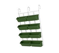 CLSSLVVBN Jardinière suspendue verticale à 4 niveaux avec trous de drainage, pour plantes d'intérieur et d'extérieur, idéale pour les fruits, les légumes et fraises.