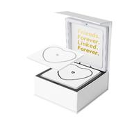 CLSSLVVBN Kit de bracelet permanent portable pour activité de date d'anniversaire Saint-Valentin 1 argent 1 or, Noir Argent, 12x12x5cm