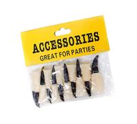 CLSSLVVBN Le kit de décoration d'Halloween « Doigts de sorcière » comprend 10 accessoires déguisement créatifs et amusants, adaptés à différentes occasions. Ces doigts sorcière sont en, Noir, 6x2cm