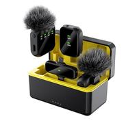 CLSSLVVBN Microphone sans Fil pour téléphone Portable avec antenne optimisée intégrée, réduction Intelligente du Bruit par IA et Son Haute fidélité.