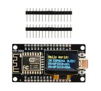 CLSSLVVBN Module ESP8266 avec écran OLED intégré de 96 pouces, haute résolution 128x64 avec pilote SSD-1306 PCB, ESP8266 V3 (TYPE-C)