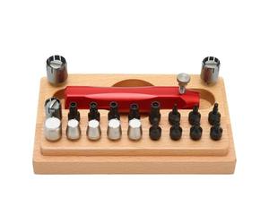 CLSSLVVBN Outil d'extraction de Couronne de Montre avec poignée Ergonomique, Compatible avec différents modèles Montres, offrant des Solutions réparation Pratiques. Kit d'outils Portable en Acier