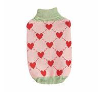 CLSSLVVBN Pull d'hiver Confortable pour Grands Chiens, Disponible en Quatre Tailles Classiques, col roulé avec Motif de Tricot, Pull pour Grands Chiens, M.
