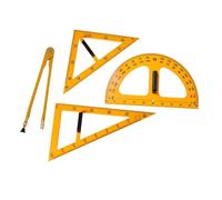 CLSSLVVBN Règle à grands chiffres pour le dessin mathématique et géométrique : outil pédagogique facile à utiliser pour les enseignants, en classe, l'école et au bureau. Fabriqué en polypropylène.