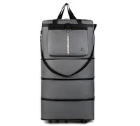 CLSSLVVBN Valises de voyage extensibles à roulettes, imperméables, pour un usage aller-retour - Idéales pour les hommes en avion, gris