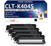 CLT-K404S Cartouche de Toner de Remplacement pour Samsung SL-C430W C430 C432W C432 C433W C433 SL-C480FW C480 C480FN C480FW Imprimante,Black-4 Pack